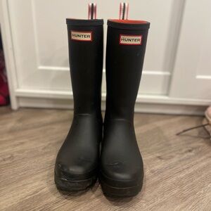 Hunter boots with wedge